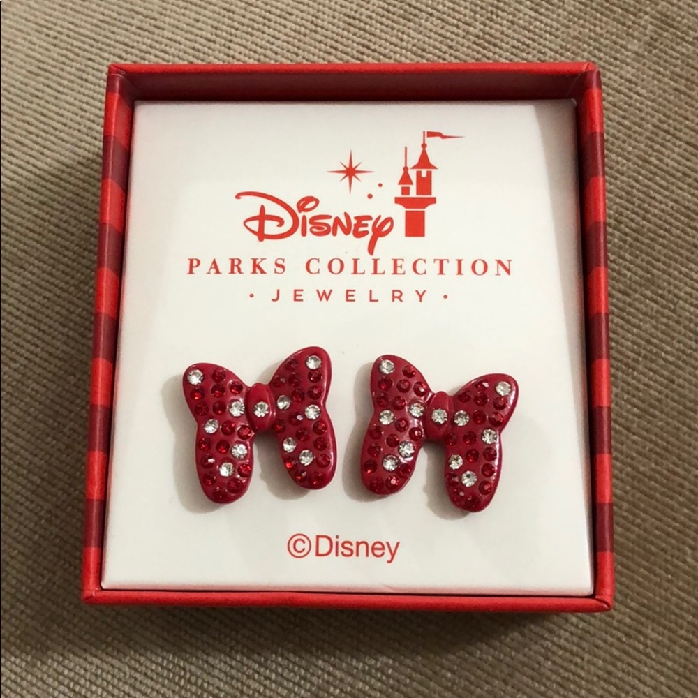 Minnie Mouse Bow Earrings